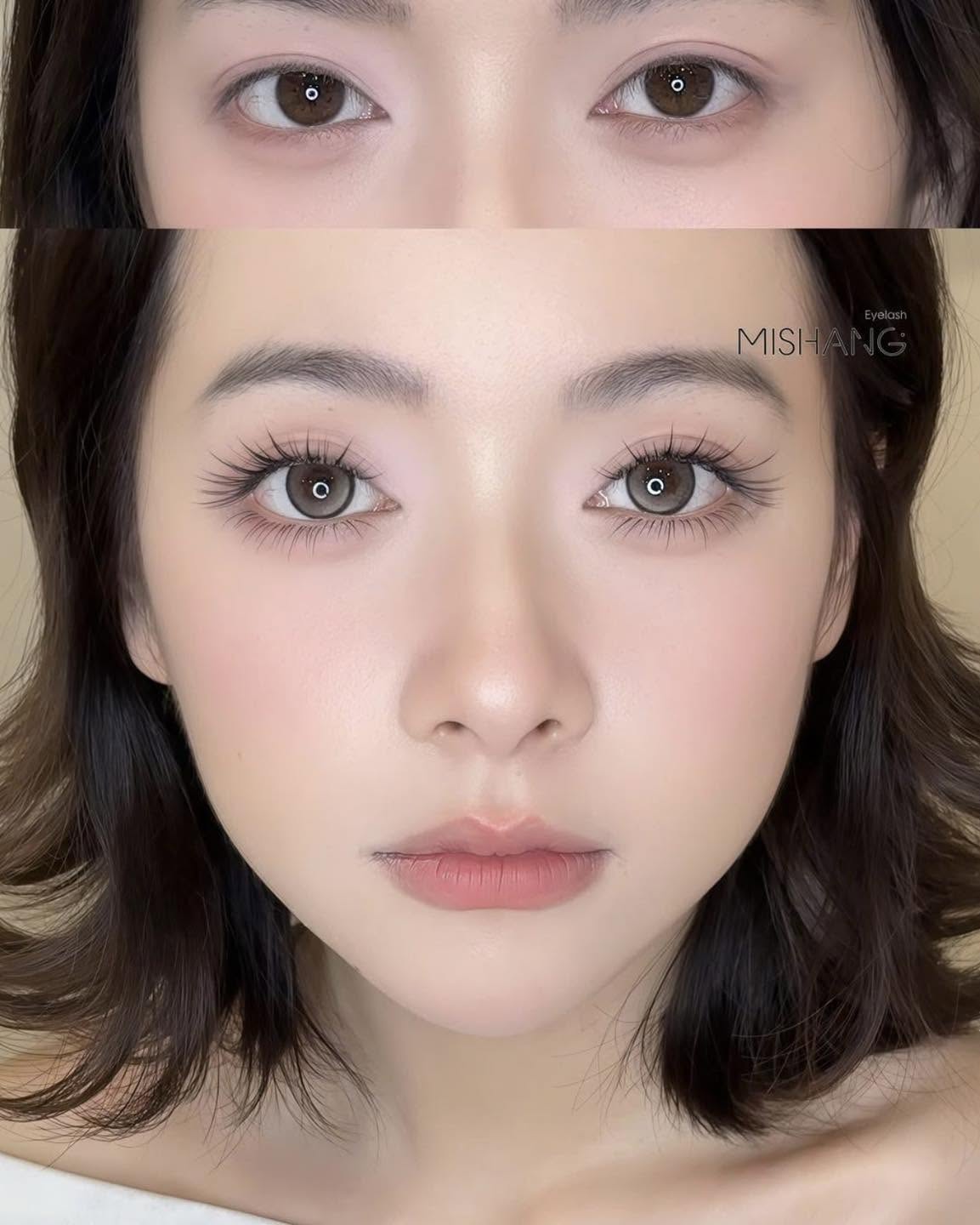 Trước & sau khi nối mi tại Mishang